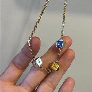 Louis Vuitton gamble chocker necklace.